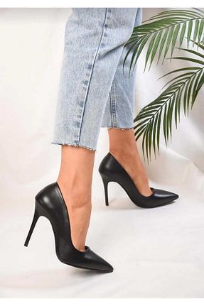 کفش استایلیتو مشکی پاشنه نازک CMZ SHOES - کد 759663083