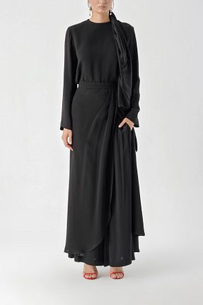 ست بالاتنه و پائین تنه مشکی زنانه بافتنی SOCIETA - کد 759483733