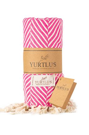 پشتمال صورتی پنبه YURTLUS - کد 759568948