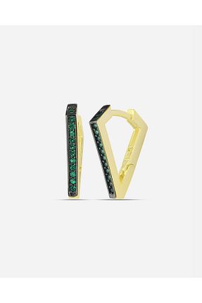 گوشواره نقره طلائی زنانه 925 عیار MEKS JEWELS - کد 759743966