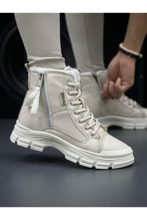 بوت سفید زنانه ضد آب پاشنه پر پاشنه متوسط ( 5 - 9 cm ) Gore-Tex مقاوم در برابر آب کد 759766453