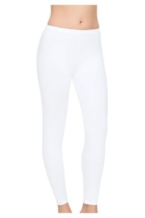 ساق شلواری سفید زنانه بافت مودال کد 41686570