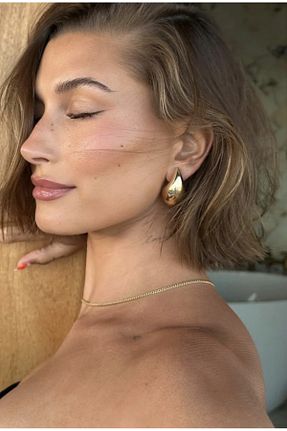 گوشواره جواهر طلائی برنجی NOVARİKA - کد 760683689