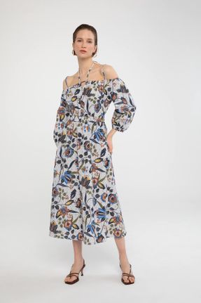 لباس طوسی زنانه بافتنی پنبه (نخی) ریلکس آستین-بلند کد 251005222
