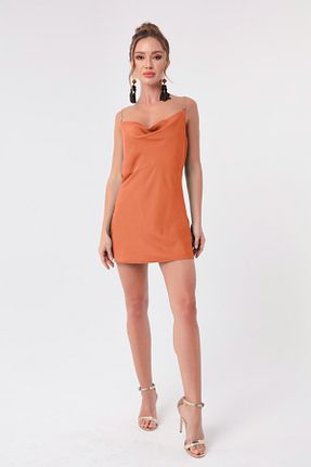لباس نارنجی زنانه بافتنی Lafaba - کد 347863615