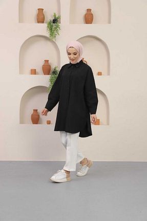 پیراهن حجاب مشکی زنانه رگولار Patika - کد 312706148