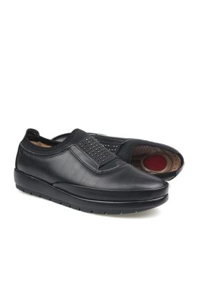 کفش کژوال مشکی زنانه چرم مصنوعی پاشنه کوتاه ( 4 - 1 cm ) پاشنه پر کد 62335386