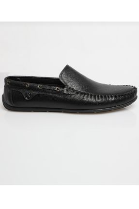 کفش لوفر مشکی مردانه چرم مصنوعی پاشنه کوتاه ( 4 - 1 cm ) کد 306890504