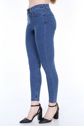 شلوار جین آبی زنانه پاچه تنگ KENE JEANS - کد 304276242