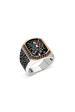 انگشتر نقره مشکی مردانه 925 عیار Takıdepo - کد 88881259