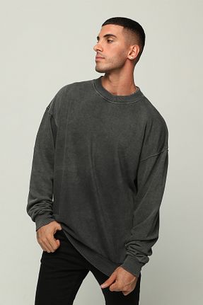 سوئیشرت طوسی مردانه چاپی Owut Collection - کد 760990300