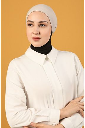 کلاه شنای حجاب بژ زنانه İklilEşarp - کد 266126961