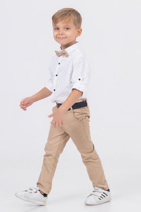 ست بالاتنه و پائین تنه بژ بچه گانه بافتنی Gold Class Kidswear - کد 751719305