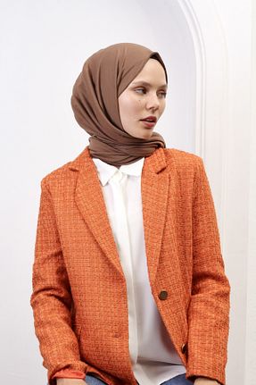 شال قهوه ای زنانه ویسکون SpecialScarf Hijab Fashion - کد 760477707