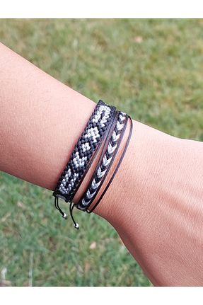 دستبند جواهر مشکی زنانه ZDTHandmade - کد 759365720