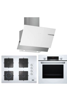 ست هود و اجاق گاز سفید گارانتی نمایندگی رسمی Bosch - کد 760640571