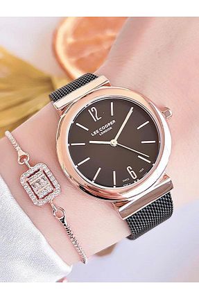 ساعت مچی مشکی زنانه 36-40 میلی متر Lee Cooper - کد 759778724