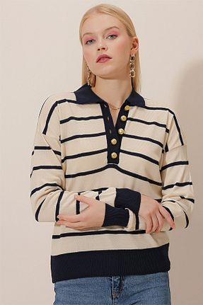 بلوز بژ زنانه رگولار HAKKE - کد 759820154