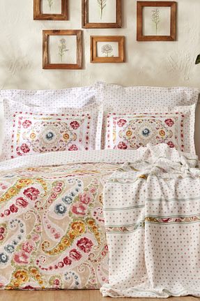 روتختی دونفره صورتی پنبه ای Karaca Home - کد 760575831