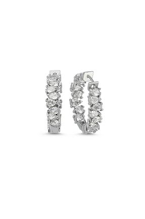 گوشواره جواهر سفید Merano Design - کد 760155899