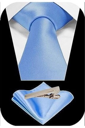کراوات آبی مردانه ساتن Trenderrs - کد 760430030