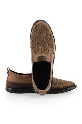 کفش کژوال قهوه ای مردانه چرم خالص THEWILDWALKING - کد 760498958