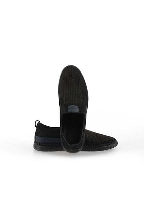 کفش کژوال مشکی مردانه چرم خالص THEWILDWALKING - کد 760921750