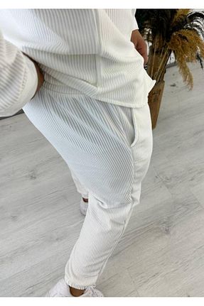 شلوار سفید مردانه بافتنی elkumoda - کد 760616090
