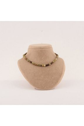 گردنبند جواهر سبز زنانه سنگ طبیعی Deniz Doğal Taş - کد 329385057