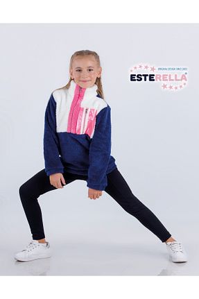 سوئیشرت سرمه ای بچه گانه ساده Esterella - کد 354032642