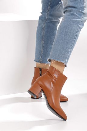 بوت / نیم بوت قهوه ای زنانه چرم مصنوعی Night Shoes - کد 189880590