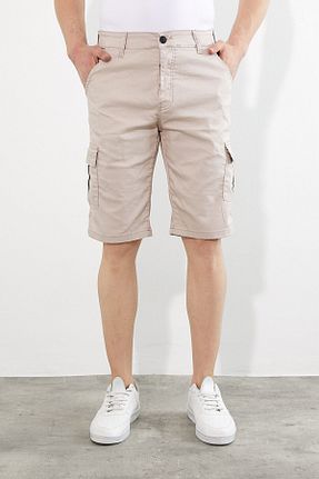 شلوارک و برمودا بژ مردانه اسلیم فیت Serseri Jeans - کد 216720983