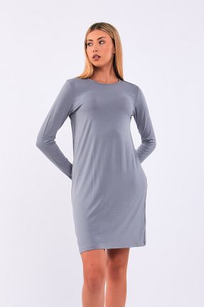 تونیک طوسی زنانه بافتنی Pousse Collection - کد 760975431