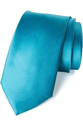 کراوات فیروزه ای مردانه ساتن Trenderrs - کد 761032598