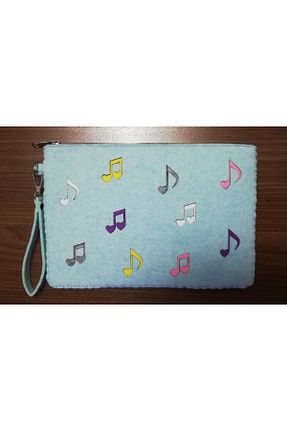 کیف پورتفوی و کلاچ آبی زنانه Durush Collection - کد 759028216
