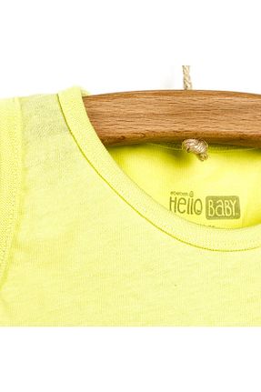 تیشرت سبز بچه گانه رگولار ebebek Hello Baby - کد 759818454