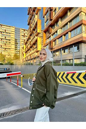 کت سبز زنانه رگولار lurex moda - کد 759460683
