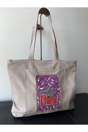 کیف دوشی بنفش زنانه پارچه ای sisa.art - کد 758984751