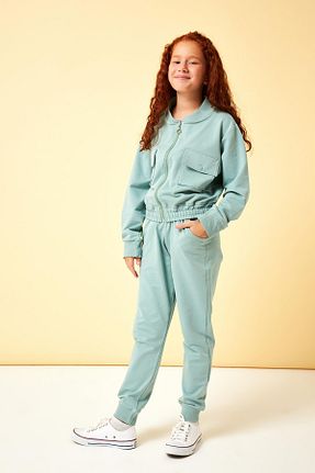 ست بالاتنه و پائین تنه سبز بچه گانه بافتنی Perendi - کد 759263739