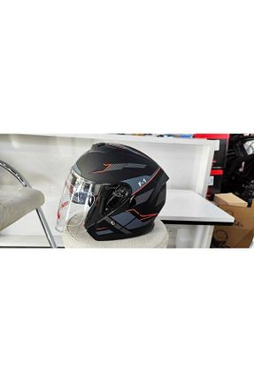 کلاه ایمنی موتور سواری مشکی Açık Kasklar JK20 - کد 722984451
