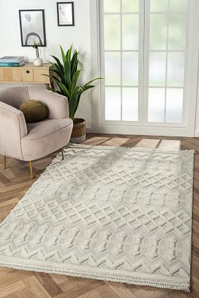 فرش بژ آنتی آلرژی SİMEREV HALI HOME CONSEPT - کد 759370498