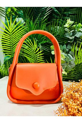 کیف دوشی نارنجی زنانه چرم مصنوعی SYA moda tekstil - کد 759493424