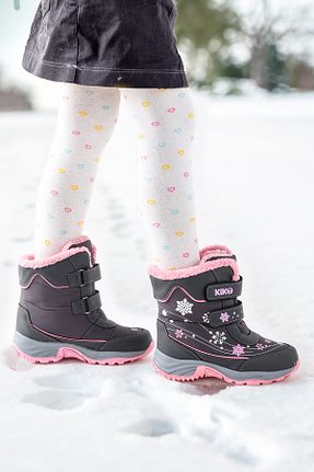 بوت برفی طوسی بچه گانه پارچه ای Kiko Kids - کد 760163640