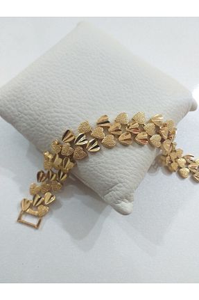 دستبند جواهر طلائی زنانه روکش طلا ZAVİRA - کد 739324586