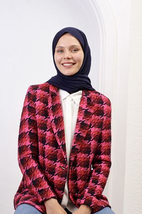 شال سرمه ای زنانه ویسکون SpecialScarf Hijab Fashion - کد 759987768