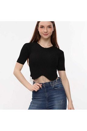 بادی مشکی زنانه یقه دوچرخه Clover Secret - کد 760111853