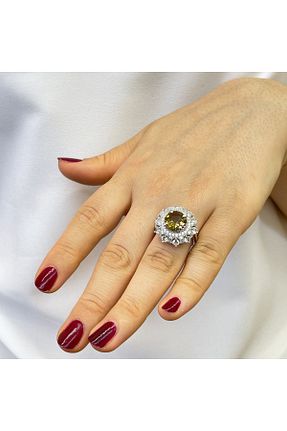 انگشتر نقره زنانه زیرکن gümüşay gümüş - کد 760158991
