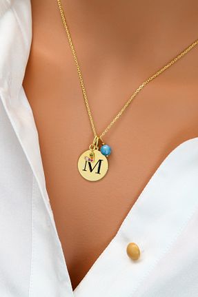 گردنبند نقره طلائی زنانه 925 عیار Tasarlatak - کد 681382566