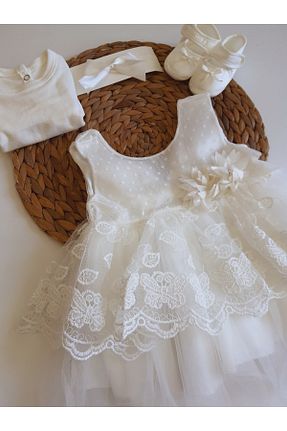 هدیه کودک سفید بچه گانه PİLEKİ BABY - کد 305356256