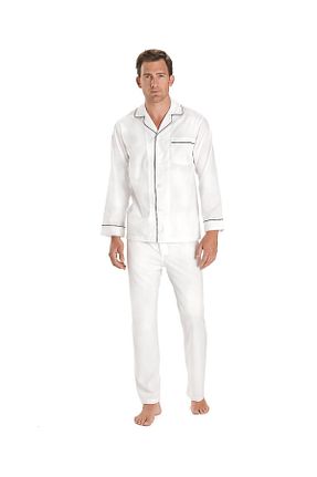 ست لباس راحتی سفید مردانه ساده BROOKS BROTHERS - کد 44924934